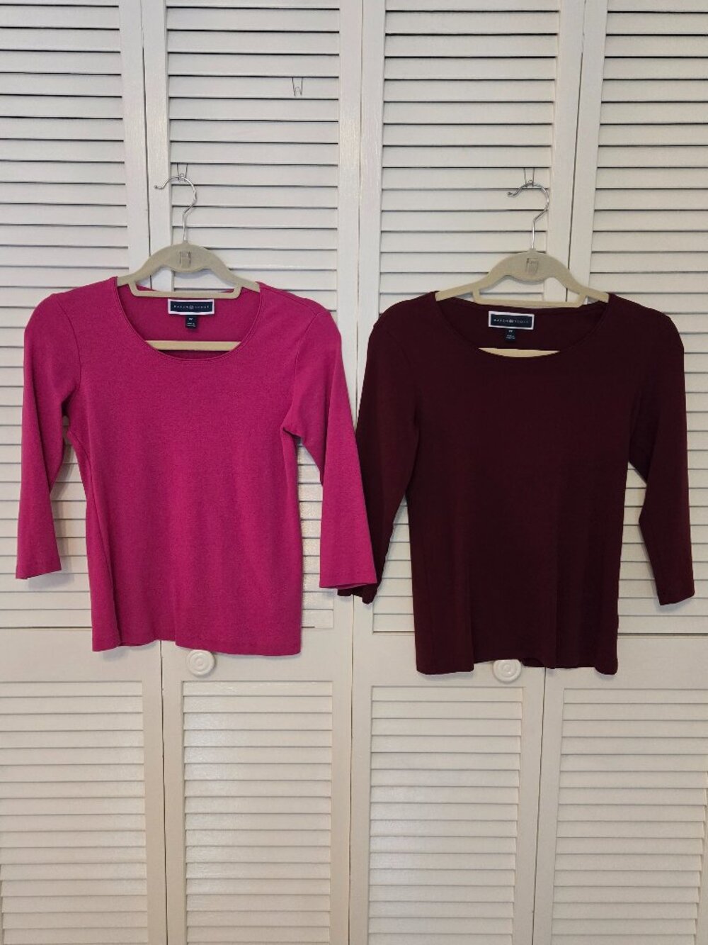 Bundle of 2 Karen Scott 3/4 Sleeve Tops - Size Petite P